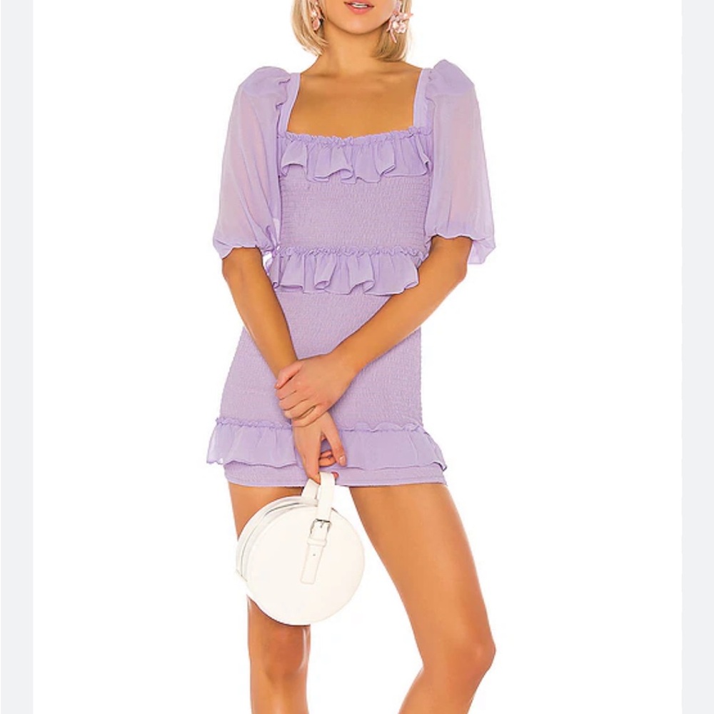 NWT Lovers + Friends‎ Koda Mini Dress in Lilac Purple